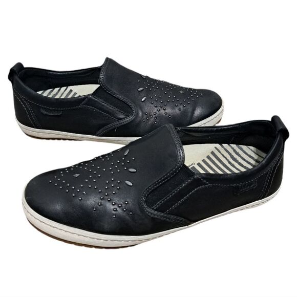 Taos Footwear Glory Studded Loafer Goth Slip On Shoes Size 8 Black - Picture 3 of 15